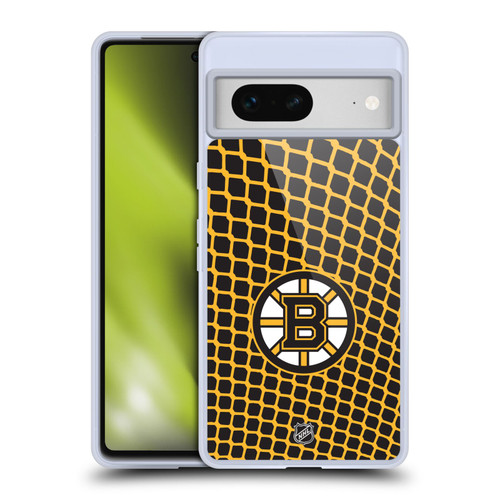 NHL Boston Bruins Net Pattern Soft Gel Case for Google Pixel 7