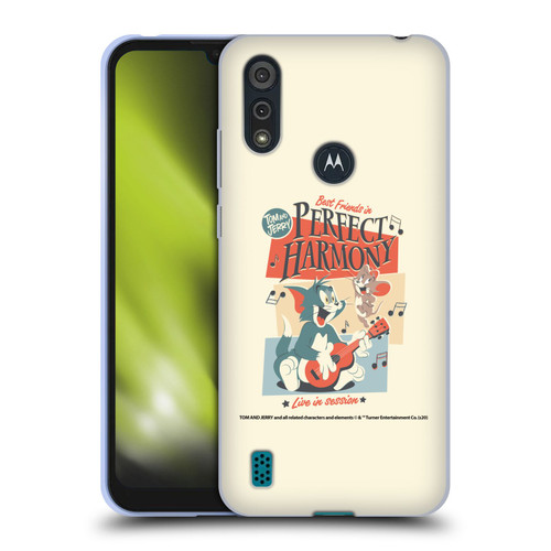 Tom and Jerry Retro Perfect Harmony Soft Gel Case for Motorola Moto E6s (2020)