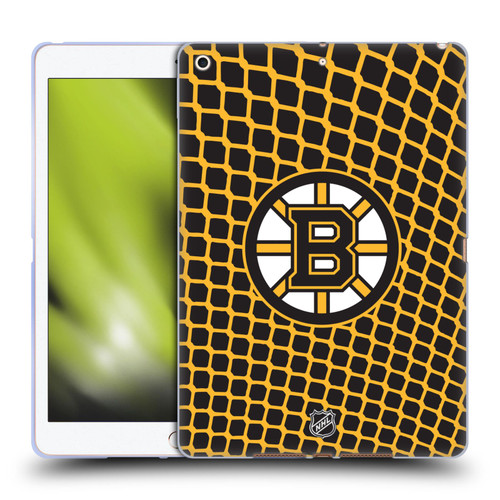 NHL Boston Bruins Net Pattern Soft Gel Case for Apple iPad 10.2 2019/2020/2021