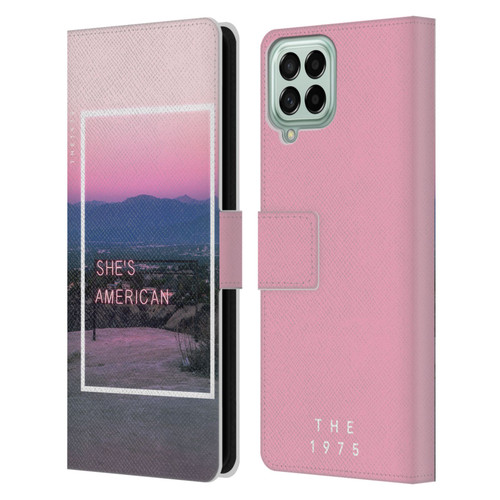 The 1975 Songs She's American Leather Book Wallet Case Cover For Samsung Galaxy M53 (2022)