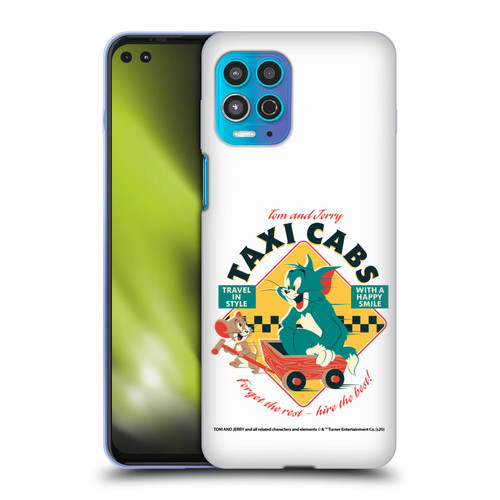 Tom and Jerry Retro Taxi Cabs Soft Gel Case for Motorola Moto G100