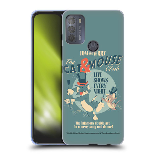 Tom and Jerry Retro Cat & Mouse Club Soft Gel Case for Motorola Moto G50