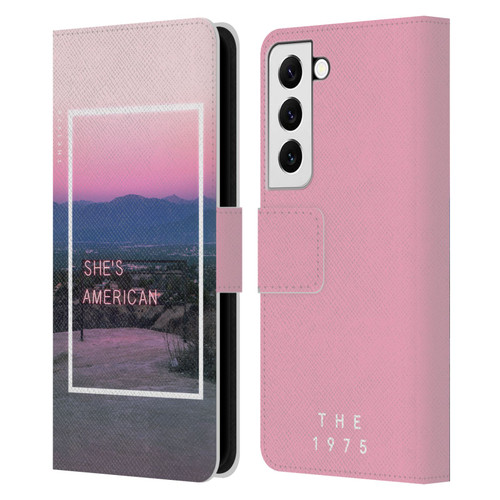 The 1975 Songs She's American Leather Book Wallet Case Cover For Samsung Galaxy S22 5G