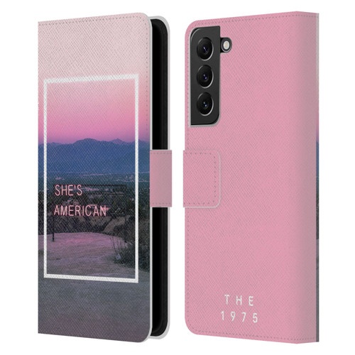 The 1975 Songs She's American Leather Book Wallet Case Cover For Samsung Galaxy S22+ 5G