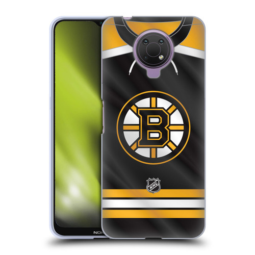 NHL Boston Bruins Jersey Soft Gel Case for Nokia G10