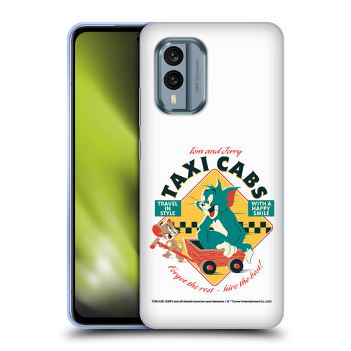 Tom and Jerry Retro Taxi Cabs Soft Gel Case for Nokia X30