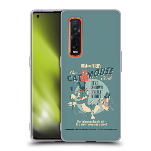 Tom and Jerry Retro Cat & Mouse Club Soft Gel Case for OPPO Find X2 Pro 5G