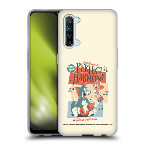 Tom and Jerry Retro Perfect Harmony Soft Gel Case for OPPO Find X2 Lite 5G