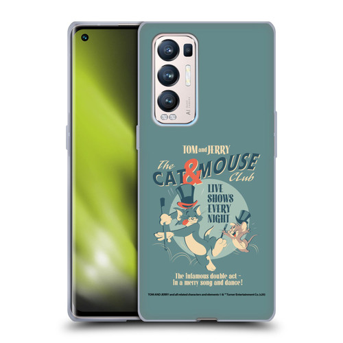 Tom and Jerry Retro Cat & Mouse Club Soft Gel Case for OPPO Find X3 Neo / Reno5 Pro+ 5G