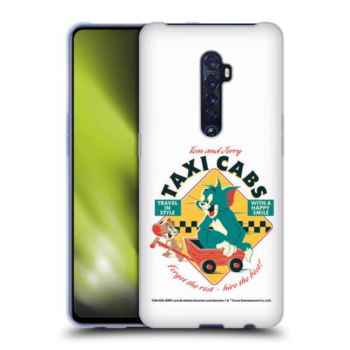 Tom and Jerry Retro Taxi Cabs Soft Gel Case for OPPO Reno 2