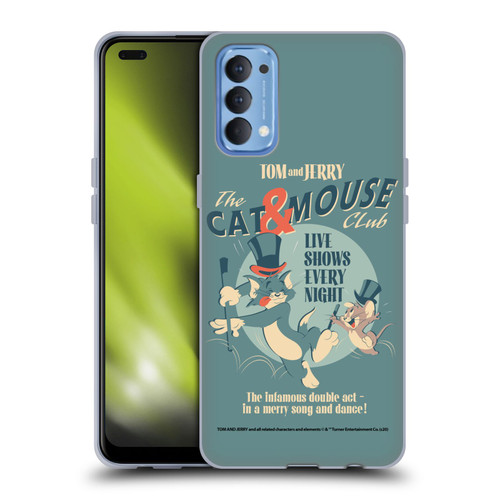 Tom and Jerry Retro Cat & Mouse Club Soft Gel Case for OPPO Reno 4 5G