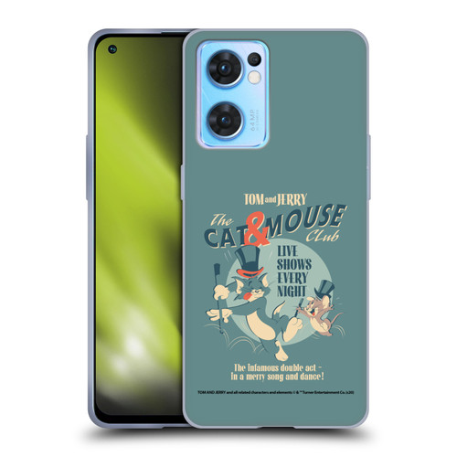Tom and Jerry Retro Cat & Mouse Club Soft Gel Case for OPPO Reno7 5G / Find X5 Lite