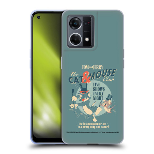 Tom and Jerry Retro Cat & Mouse Club Soft Gel Case for OPPO Reno8 4G