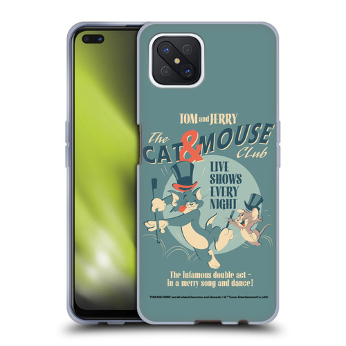 Tom and Jerry Retro Cat & Mouse Club Soft Gel Case for OPPO Reno4 Z 5G