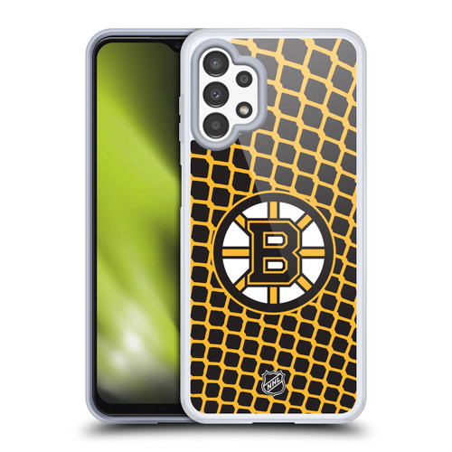 NHL Boston Bruins Net Pattern Soft Gel Case for Samsung Galaxy A13 (2022)