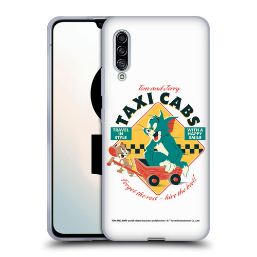 Tom and Jerry Retro Taxi Cabs Soft Gel Case for Samsung Galaxy A90 5G (2019)