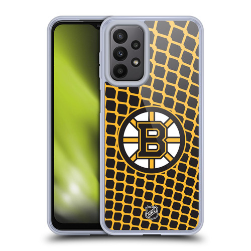 NHL Boston Bruins Net Pattern Soft Gel Case for Samsung Galaxy A23 / 5G (2022)