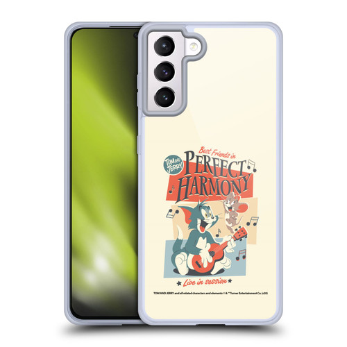 Tom and Jerry Retro Perfect Harmony Soft Gel Case for Samsung Galaxy S21+ 5G