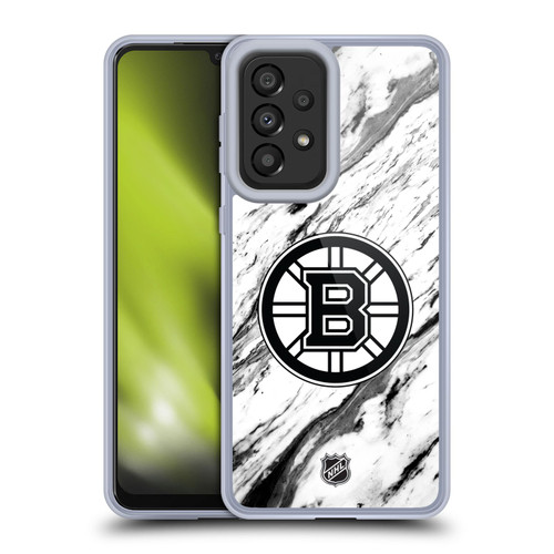 NHL Boston Bruins Marble Soft Gel Case for Samsung Galaxy A33 5G (2022)