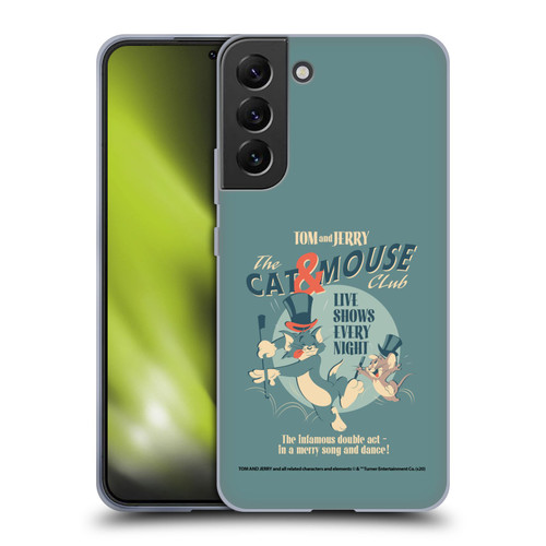 Tom and Jerry Retro Cat & Mouse Club Soft Gel Case for Samsung Galaxy S22+ 5G