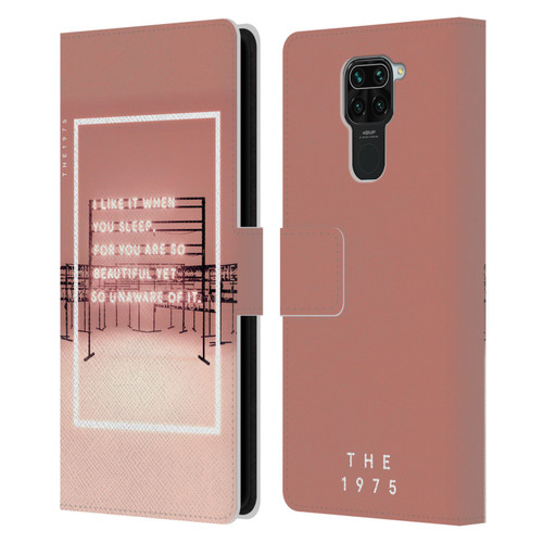 The 1975 Songs I Like It When You Sleep Leather Book Wallet Case Cover For Xiaomi Redmi Note 9 / Redmi 10X 4G