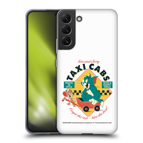 Tom and Jerry Retro Taxi Cabs Soft Gel Case for Samsung Galaxy S22+ 5G