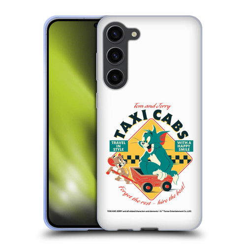 Tom and Jerry Retro Taxi Cabs Soft Gel Case for Samsung Galaxy S23+ 5G