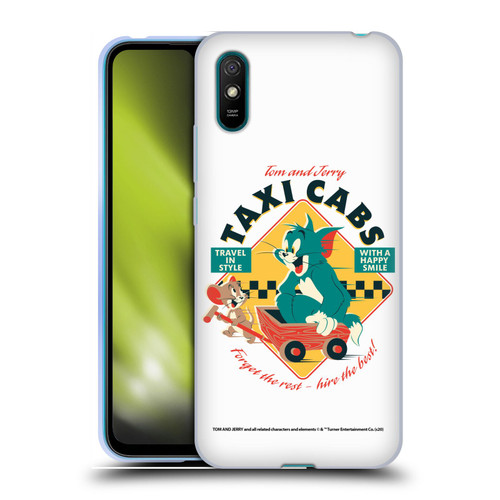 Tom and Jerry Retro Taxi Cabs Soft Gel Case for Xiaomi Redmi 9A / Redmi 9AT