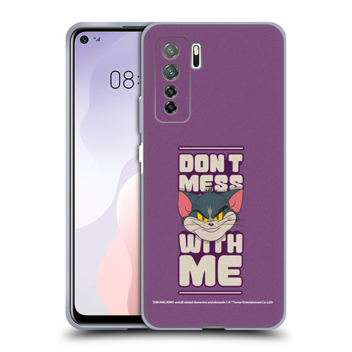 Tom and Jerry Typography Art Don't Mess With Me Soft Gel Case for Huawei Nova 7 SE/P40 Lite 5G