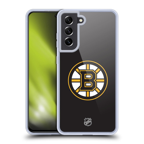 NHL Boston Bruins Plain Soft Gel Case for Samsung Galaxy S21 FE 5G & MagSafe