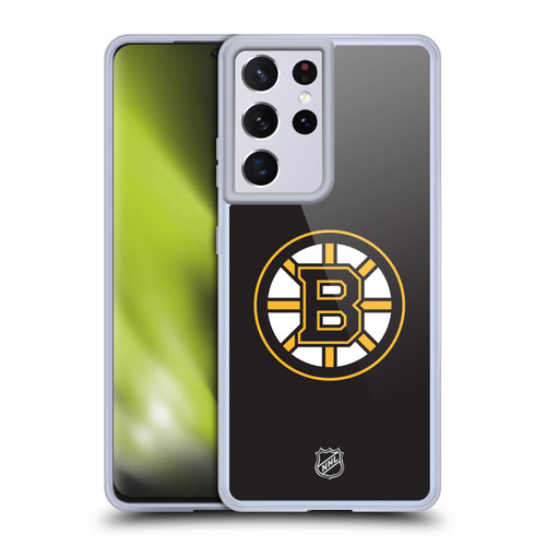 NHL Boston Bruins Plain Soft Gel Case for Samsung Galaxy S21 Ultra 5G & MagSafe