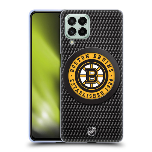 NHL Boston Bruins Puck Texture Soft Gel Case for Samsung Galaxy M53 (2022)