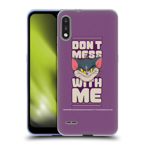 Tom and Jerry Typography Art Don't Mess With Me Soft Gel Case for LG K22