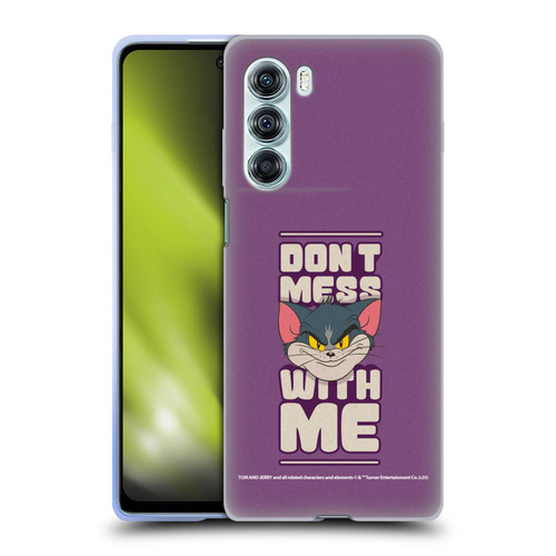 Tom and Jerry Typography Art Don't Mess With Me Soft Gel Case for Motorola Edge S30 / Moto G200 5G