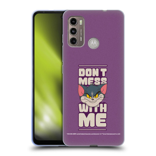 Tom and Jerry Typography Art Don't Mess With Me Soft Gel Case for Motorola Moto G60 / Moto G40 Fusion