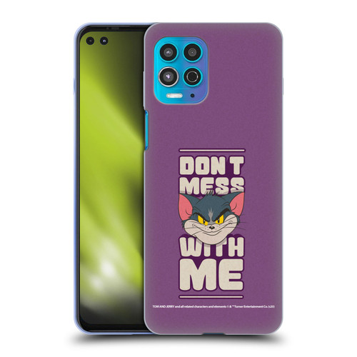 Tom and Jerry Typography Art Don't Mess With Me Soft Gel Case for Motorola Moto G100