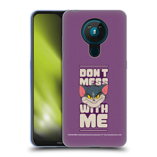 Tom and Jerry Typography Art Don't Mess With Me Soft Gel Case for Nokia 5.3