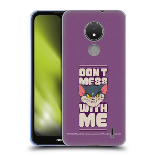 Tom and Jerry Typography Art Don't Mess With Me Soft Gel Case for Nokia C21