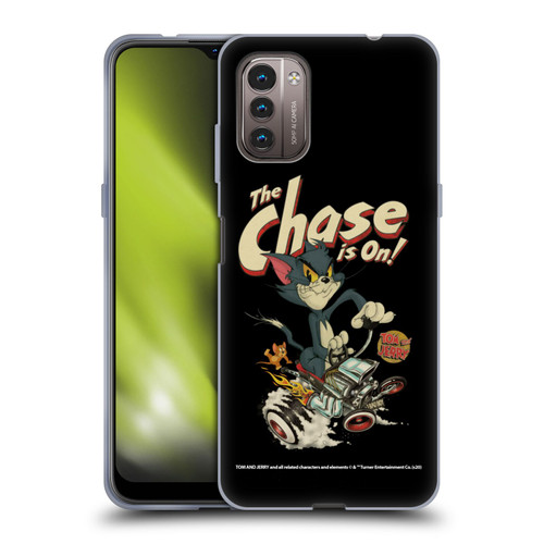 Tom and Jerry Typography Art The Chase Is On Soft Gel Case for Nokia G11 / G21