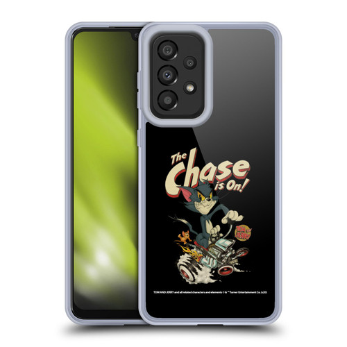 Tom and Jerry Typography Art The Chase Is On Soft Gel Case for Samsung Galaxy A33 5G (2022)