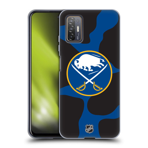 NHL Buffalo Sabres Cow Pattern Soft Gel Case for HTC Desire 21 Pro 5G