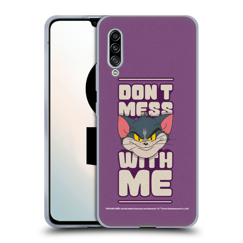 Tom and Jerry Typography Art Don't Mess With Me Soft Gel Case for Samsung Galaxy A90 5G (2019)