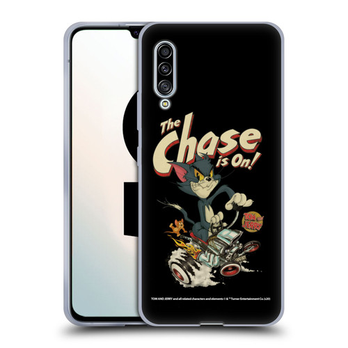 Tom and Jerry Typography Art The Chase Is On Soft Gel Case for Samsung Galaxy A90 5G (2019)