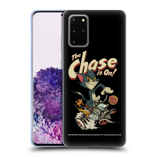Tom and Jerry Typography Art The Chase Is On Soft Gel Case for Samsung Galaxy S20+ / S20+ 5G