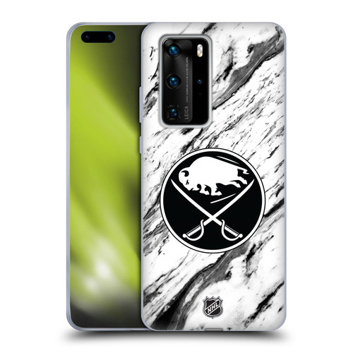 NHL Buffalo Sabres Marble Soft Gel Case for Huawei P40 Pro / P40 Pro Plus 5G