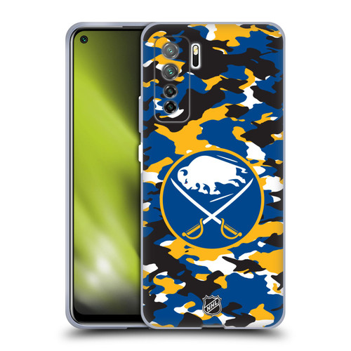 NHL Buffalo Sabres Camouflage Soft Gel Case for Huawei Nova 7 SE/P40 Lite 5G