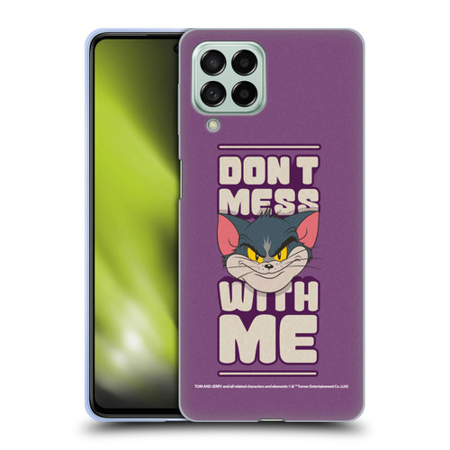 Tom and Jerry Typography Art Don't Mess With Me Soft Gel Case for Samsung Galaxy M53 (2022)