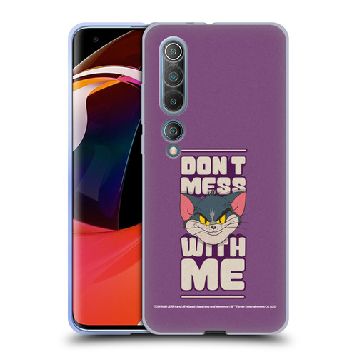 Tom and Jerry Typography Art Don't Mess With Me Soft Gel Case for Xiaomi Mi 10 5G / Mi 10 Pro 5G