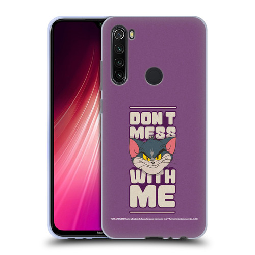 Tom and Jerry Typography Art Don't Mess With Me Soft Gel Case for Xiaomi Redmi Note 8T