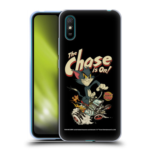 Tom and Jerry Typography Art The Chase Is On Soft Gel Case for Xiaomi Redmi 9A / Redmi 9AT